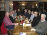 2013 Melange Rose and Crown Ealing: L-R John houghton, Paul Alexander, Brian Partridge, Graham Watt (Captain Watty), Paul Todman, Bob Harrington, Ken Hattersley, Keith Littlejohns, ?, Ivor Craddock. Photo supplied by Keith Littlejohns.