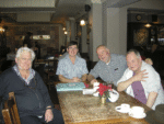 2013 Melange Rose and Crown Ealing: L-R Martin MacGregor, Keith Littlejohns, Graham Watt, Nick Griffiths. Photo supplied by Keith Littlejohns.