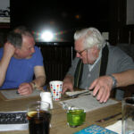 2015 Melange Rose and Crown Ealing: L-R Nick Griffiths, Martin MacGregor at Rose and Crown pub Ealing. Photo supplied by Keith Littlejohns