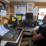 This is a modernised version of the old Dutch studio that is only used now a few times a year for live broadcasts via microwave and landline links to a Manx Radio medium wave transmitter on the Isle of Man. If you're lucky you can visit the ship on one of the few weekends when they are broadcasting live from this studio as Radio Caroline North, mimicking the days during the 1960s when Radio Caroline had two radio ships with one broadcasting off the Essex coast as Radio Caroline South, and one off the Isle of Man announcing as Radio Caroline North. The DJ is Peter Philips.