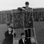 School sports day 1968. Leslie Cooper left Michael Gillies bottom and Robert Bartlett top. Photo supplied by Leslie Cooper.