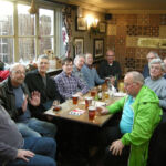 2014 Melange, Rose & Crown Ealing L-R Daunton Todd, ?, Paul Todman, Keith Littlejohns, Brian Partridge, Alan Crump, ?, Bob Harrington, Ivor Craddock, Roger Swatland, Graham Watt. Photo supplied by Keith Littlejohns.